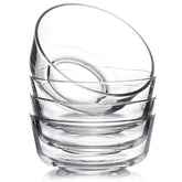 NUTRIUPS cuencos de vidrio transparentes para ver ingredientes con claridad.