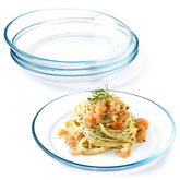Plato NUTRIUPS de 10 pulgadas con borde elevado, ideal para contener salsas.