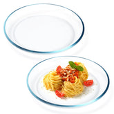Plato NutriUPS de 9 pulgadas con borde elevado, ideal para salsas.