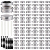 OBKJJ lata aluminio 60 ml con tapa rosca para cosmética y velas