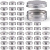 OBKJJ lata de aluminio con tapa roscada, 60 ml, ideal para almacenamiento de alimentos