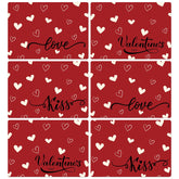 Mantel plástico OBUSATT con corazón rojo, ideal para San Valentín.