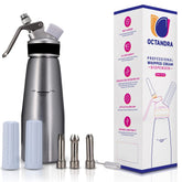 OCTANDRA dispensador crema batida de aluminio 1 pinta para uso profesional.