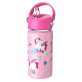 Botella OISIZ para niños con tapa pajilla, flujo suave para beber durante el recreo.
