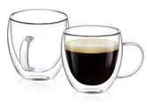 Copas OJA espresso de doble pared, mantienen el café caliente sin condensación.