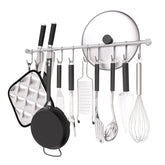 OKEPOO carril de cocina de 20 pulgadas con ganchos deslizantes para utensilios.