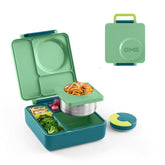 OmieBox para niños, bento con 3 compartimentos, facilita almuerzos variados.