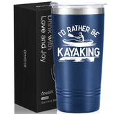 Onebttl vaso térmico 20 onzas azul marino para aventuras en el lago.