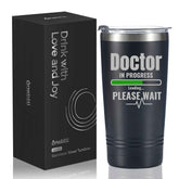 Onebttl Taza 20oz grabada en acero inoxidable, ideal para regalar a médicos.