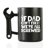 Onebttl Taza de café con asa de llave inglesa, práctica y decorativa para el día a día.