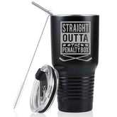 Onebttl taza hockey 30 oz con tapa, ideal para mantener bebidas a temperatura durante juegos.