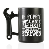 Onebttl Poppy, taza con mango en forma de llave para café diario.