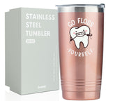 Onebttl Tumbler aislado frontal: mantiene bebidas frías o calientes