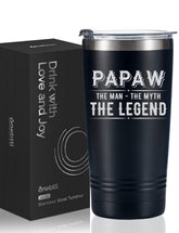 Onebttl vaso térmico 20oz con tapa negra, ideal regalo de nietos para abuelo.