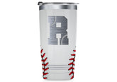 Onebttl vaso termico béisbol con iniciales láser, regalo personalizado.