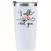 Onebttl vaso térmico estilista de 20oz blanco, mantiene bebidas frías o calientes