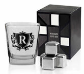 Onebttl vaso whisky con inicial personalizado, regalo ideal para ocasiones.