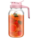 OneDream jarra de vidrio 64oz con tapa hermética para conservar frescura y sabor.