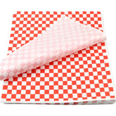 Papel para deli Oomcu rojo a cuadros para envolver pan y sándwiches