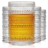 OPAYLY Vasos Hobnail con relieve 12 oz, textura detallada para un tacto elegante