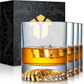 OPAYLY vasos whisky estilo antiguo, peso sólido para mayor estabilidad al servir