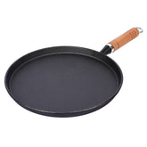 Sartén Opexscal de hierro fundido 10 pulgadas para crepes, cocción uniforme.