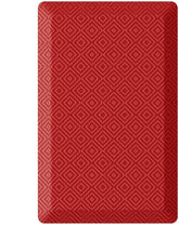 Alfombra Ophanie para cocina color rojo y 20x32 para uso diario