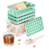 Optish bandeja para hielo verde con cubos redondos 0,8 pulgadas para enfriar bebidas