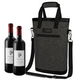 Opux bolsa vino dos botellas exterior, transporte cómodo y protegido.