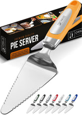 Orblue pala para pasteles con borde doble dentado para cortes precisos.