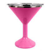 ORCA Tini 13 onzas vaso martini inoxidable rosa con aislamiento para bebidas frías o calientes.