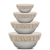 Cubiertas Organic Cotton Mart para ensalada con ajuste elástico.