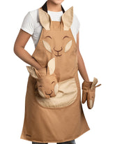 OTOTO Aproo guantes horno con diseño de canguro para manejo seguro de utensilios