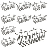 Oungy canastas de malla para pared, 10 piezas, ideal para ordenar la cocina y el baño.