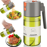 OURCABECUE 2 en 1 atomizador de aceite verde para rociado uniforme.