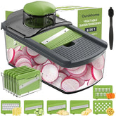 Ourokhome Mandolina con seis hojas intercambiables para cortes precisos.
