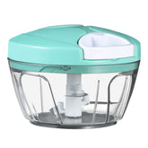 Ourokhome picadora manual, vista frontal, picado rápido sin electricidad.