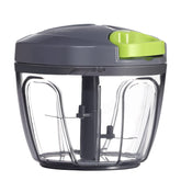 Ourokhome procesador manual con cuchillas afiladas para cortar verduras de forma uniforme.