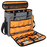 OUUTMEE kit bartender 11 piezas con bolsa gris, ideal para transporte y organización.
