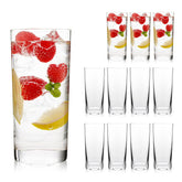 Vasos altos OUWO de 16 onzas, conjunto de 12, ideales para cócteles