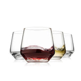 OUWO Copas sin tallo, cristal claro para degustar vinos con claridad y elegancia.