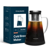Ovalware jarra cafe-frio con filtro removible para sabor suave.