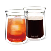 Ovalware vaso doble pared para café, aroma intenso sin quemar las manos.