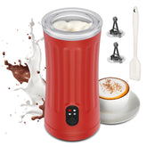 Espumador de leche Ovetedot 4 en 1 en acción para capuchino