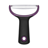 Oxo Good Grips Pelador Grande, vista frontal, facilita pelar vegetales grandes con agarre cómodo.