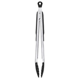 Pinzas OXO Good Grips de 12 pulgadas con cabezas de nylon para no rayar sartenes.