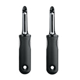 OXO Good Grips pelador giratorio, conjunto de dos, pelado suave y eficiente