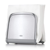 OXO porta-servilletas ordenadas, vista frontal, diseño estable para servicio rápido.