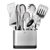 OXO set de utensilios en acero inoxidable para cocinar y servir con estilo