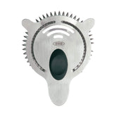 OXO SteeL colador de cócteles con borde elevado para evitar goteos durante el vertido